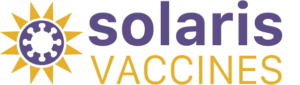 Solaris Vaccines Logo - Using SolaVAX riboflavin and UV technology to create rapid-response vaccines for emerging global health threats.
